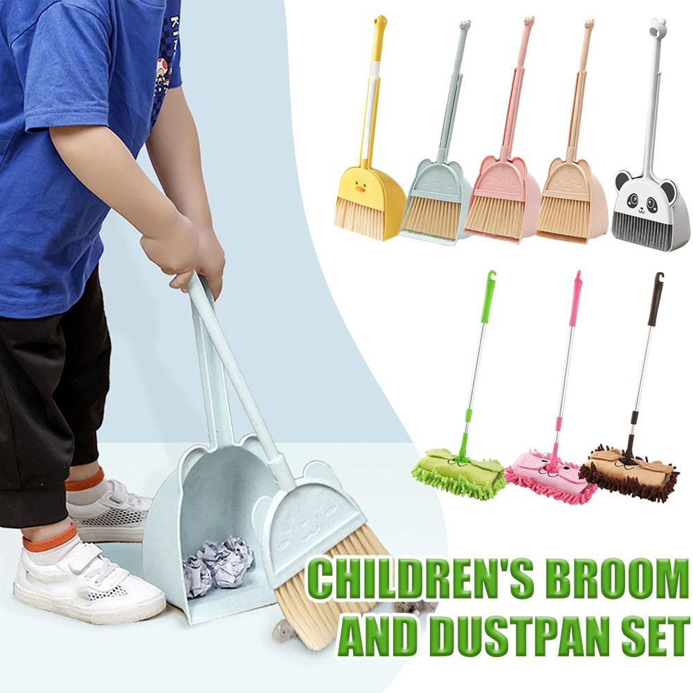 Kids Outdoor Broom - Kinderen Speelhuis Speelgoed Mini Bezem met