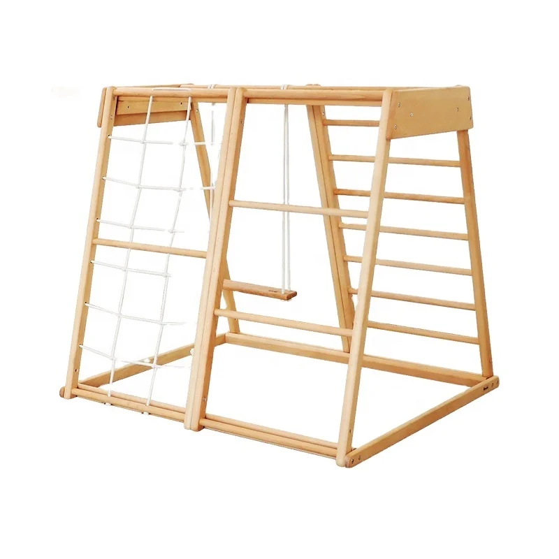 Kids Outdoor Climbing Frame - Kinderen Buiten Touwladder Kinderen Houten Speelgoed