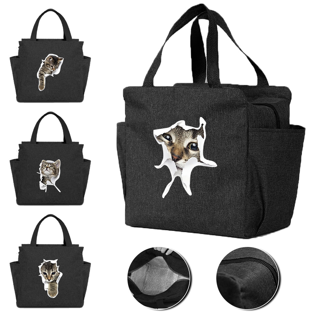 Q Kids Outdoor - Herbruikbare lunchboxtas voor kinderen, geïsoleerde draagtassen,