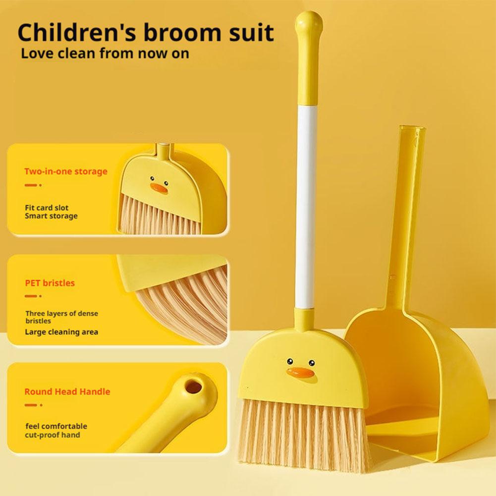 Kids Outdoor Broom - Eten-veilige PP Kinder Mini Bezem en