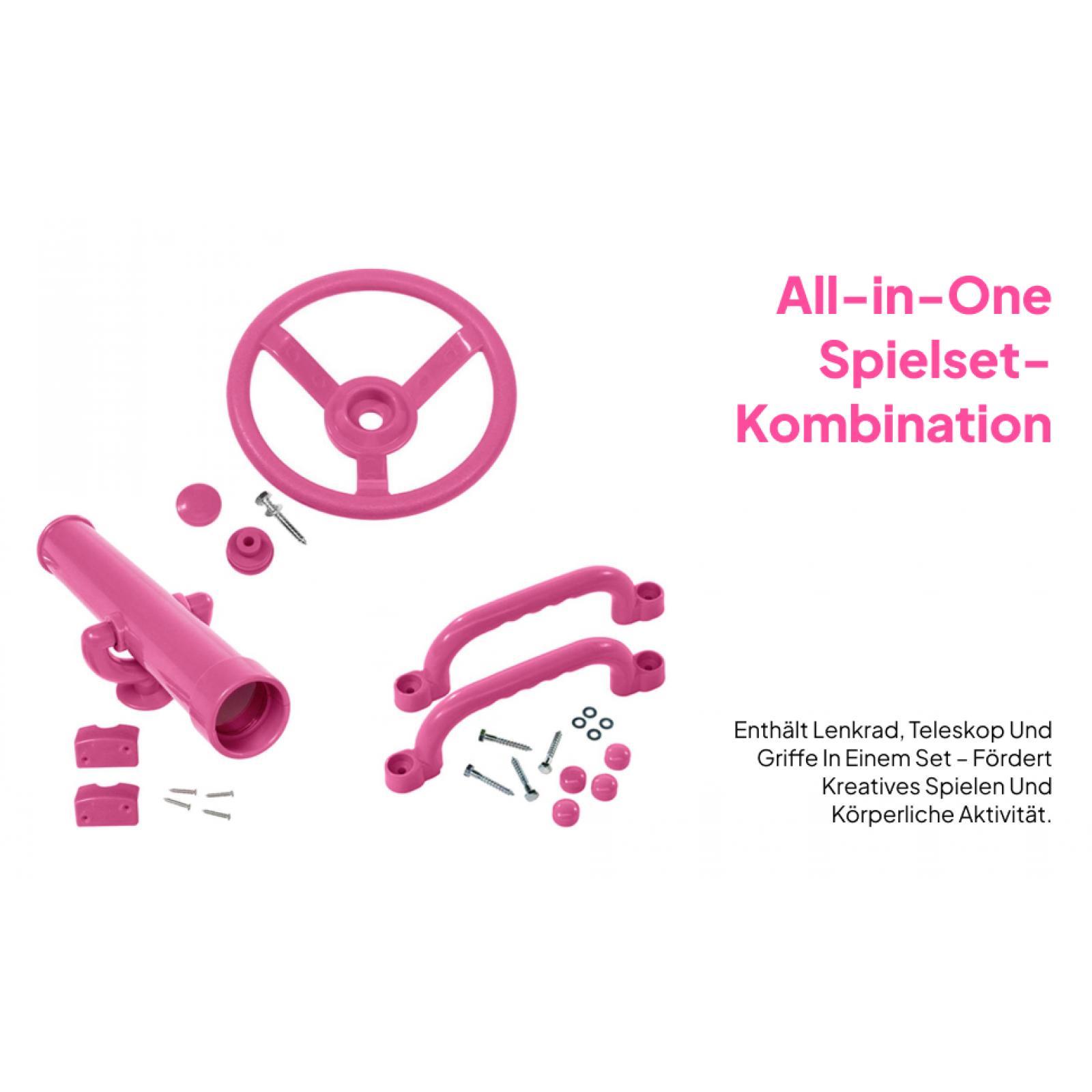 Kids Outdoor Climbing Frame - Speeltoestellen Valentijnsdag Cadeaus Piratenschipwiel voor Kinderen