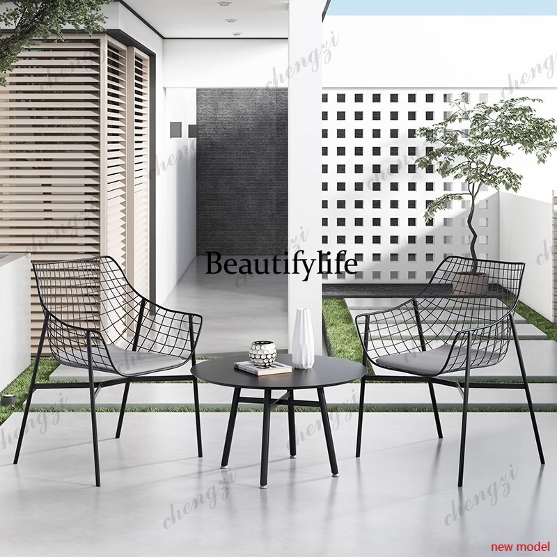 Kids Outdoor Furniture Set - Stoffering Minimalistische tuinmeubelsets Scandinavische stoelen Tuinmeubelsets
