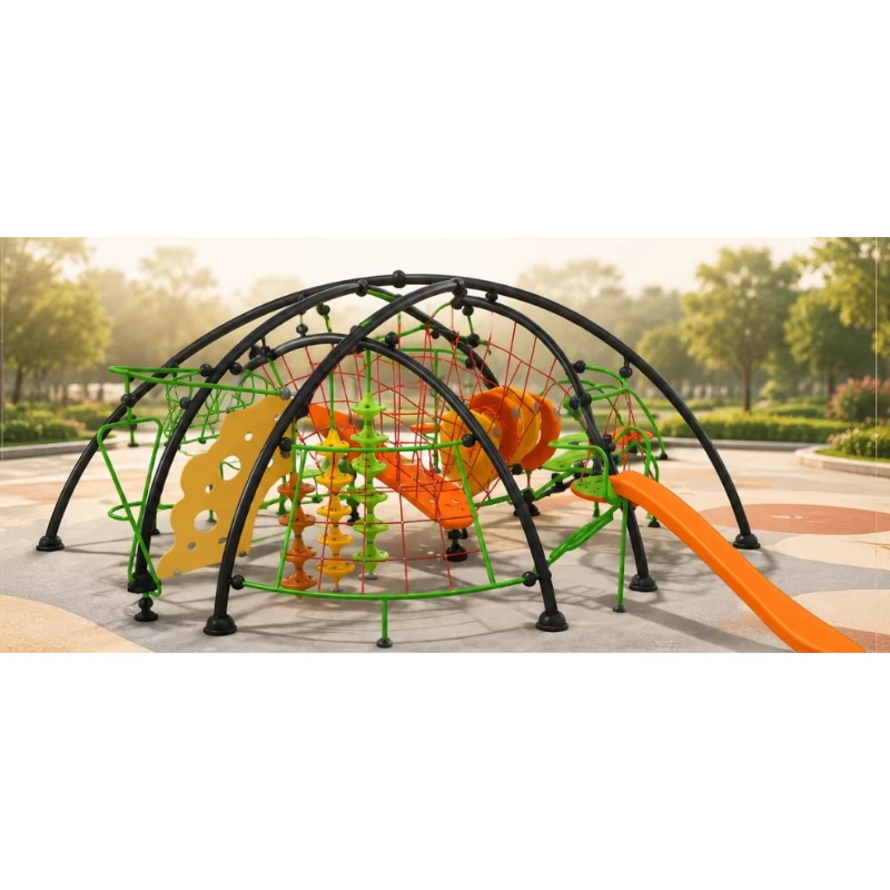 Kids Outdoor Climbing Frame - Klimrek, buitenspeeltoestel met touwconstructie, speelconstructie, netto