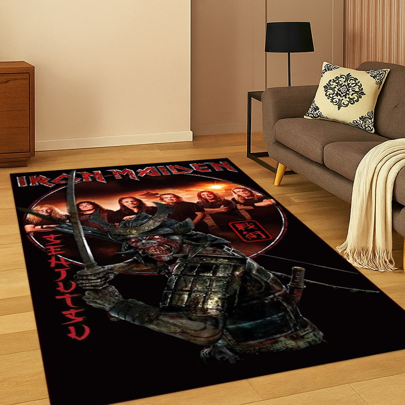 Kids Outdoor Area - 3D I-Iron Maiden Metal Band Tapijt