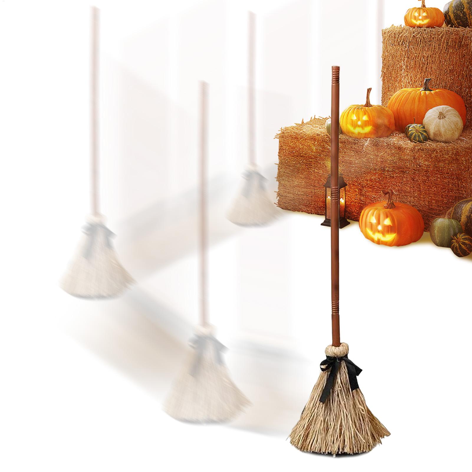 Kids Outdoor Broom - Heksenbezem op batterijen, grappig decoratief kostuumaccessoire