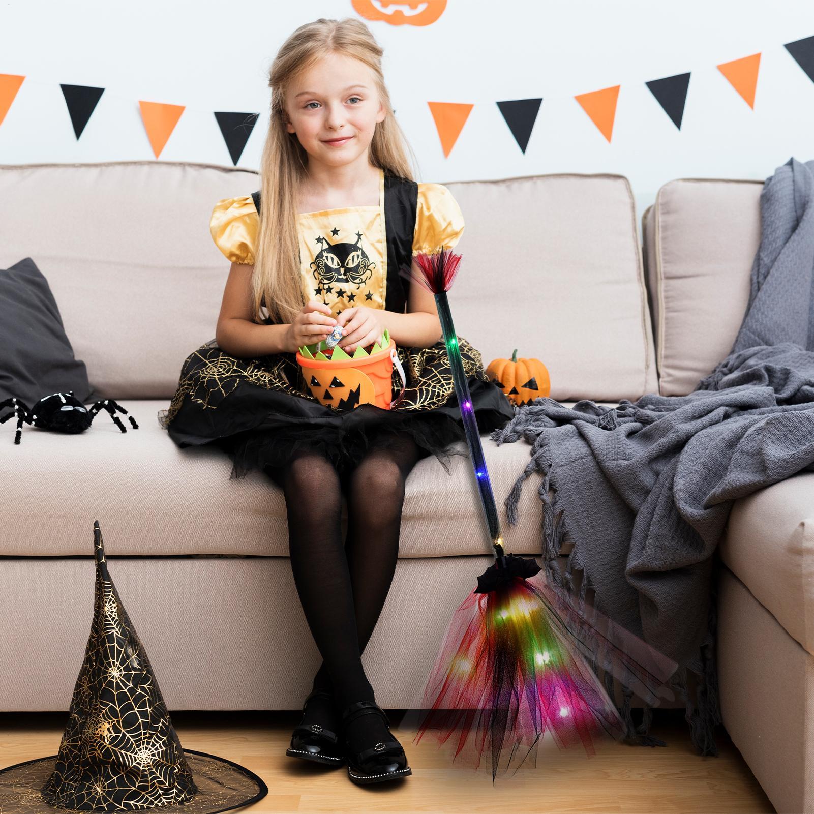 Heksenbezem op batterijen, gra - Kids Outdoor Broom recensie en prijs