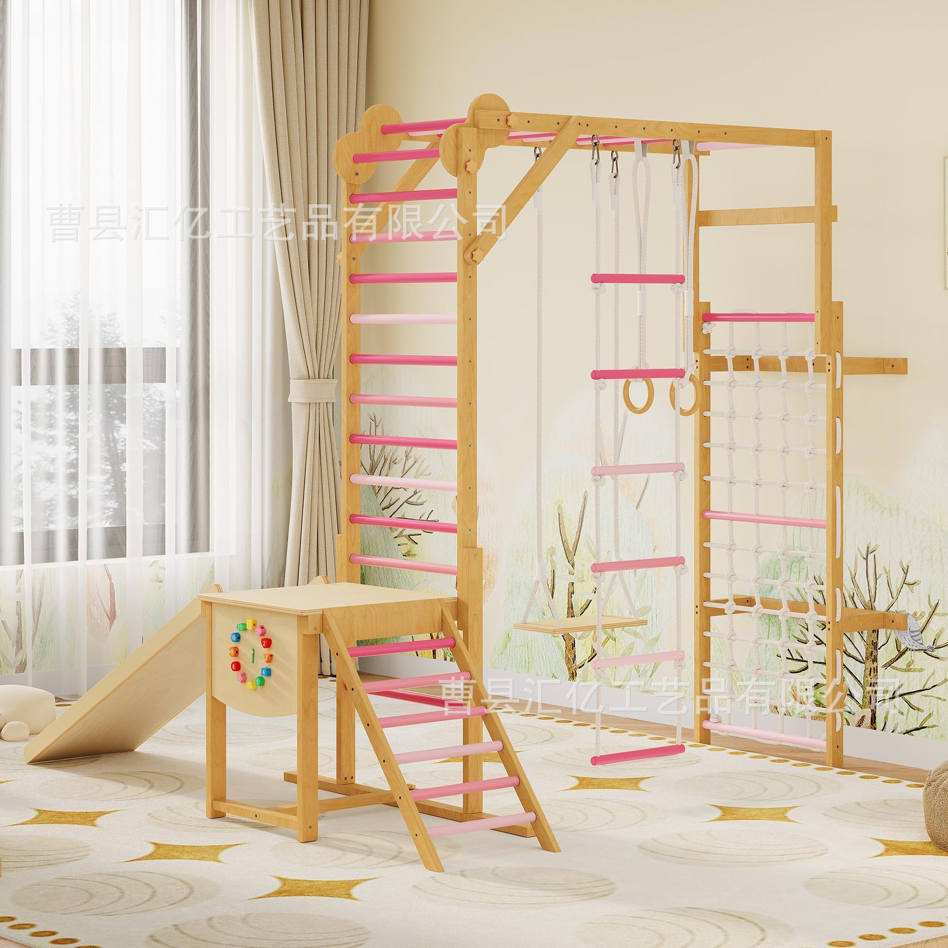 Indoor houten kinderspeelgoed  - Kids Outdoor Climbing Frame recensie en prijs