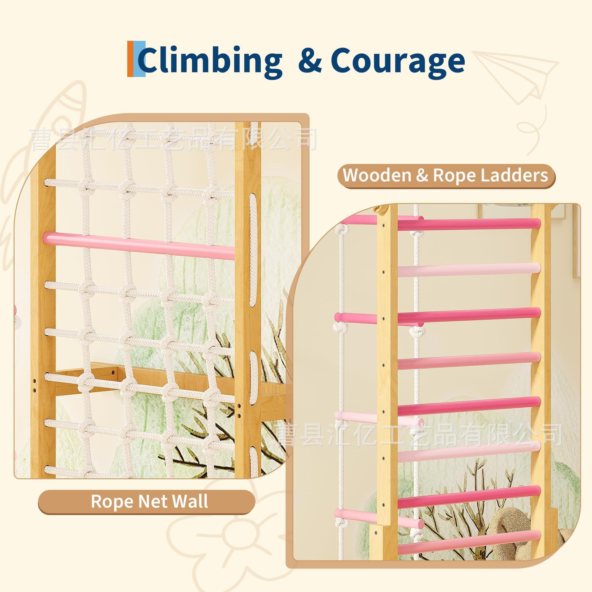 Indoor houten kinderspeelgoed  - Kids Outdoor Climbing Frame recensie en prijs