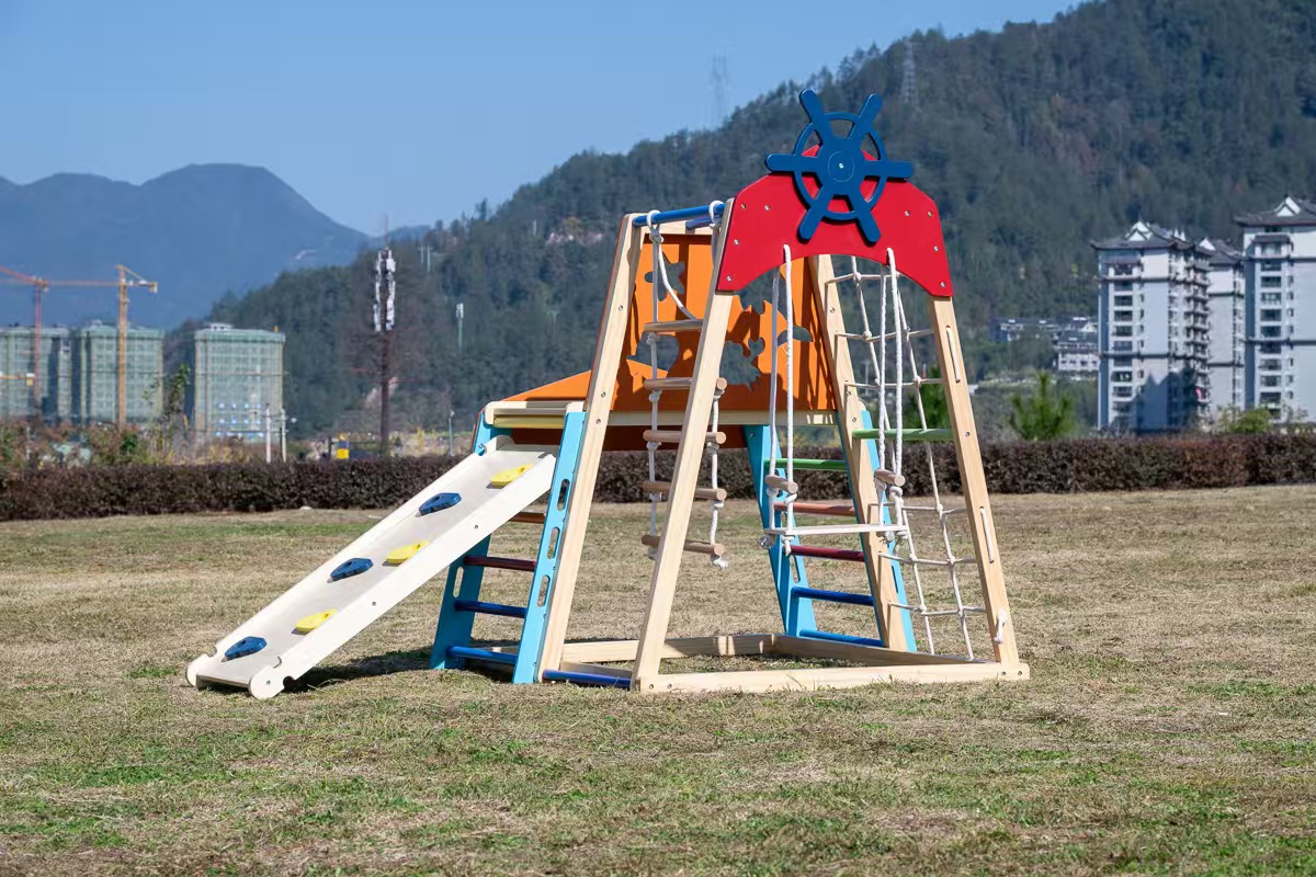 Groot klimrek van massief hout - Kids Outdoor Climbing Frame recensie en prijs