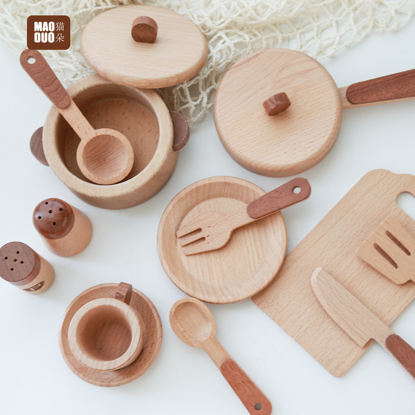 Maoduo Toys Beukenhouten Kinde - Kids Outdoor Kitchen Accessories recensie en prijs