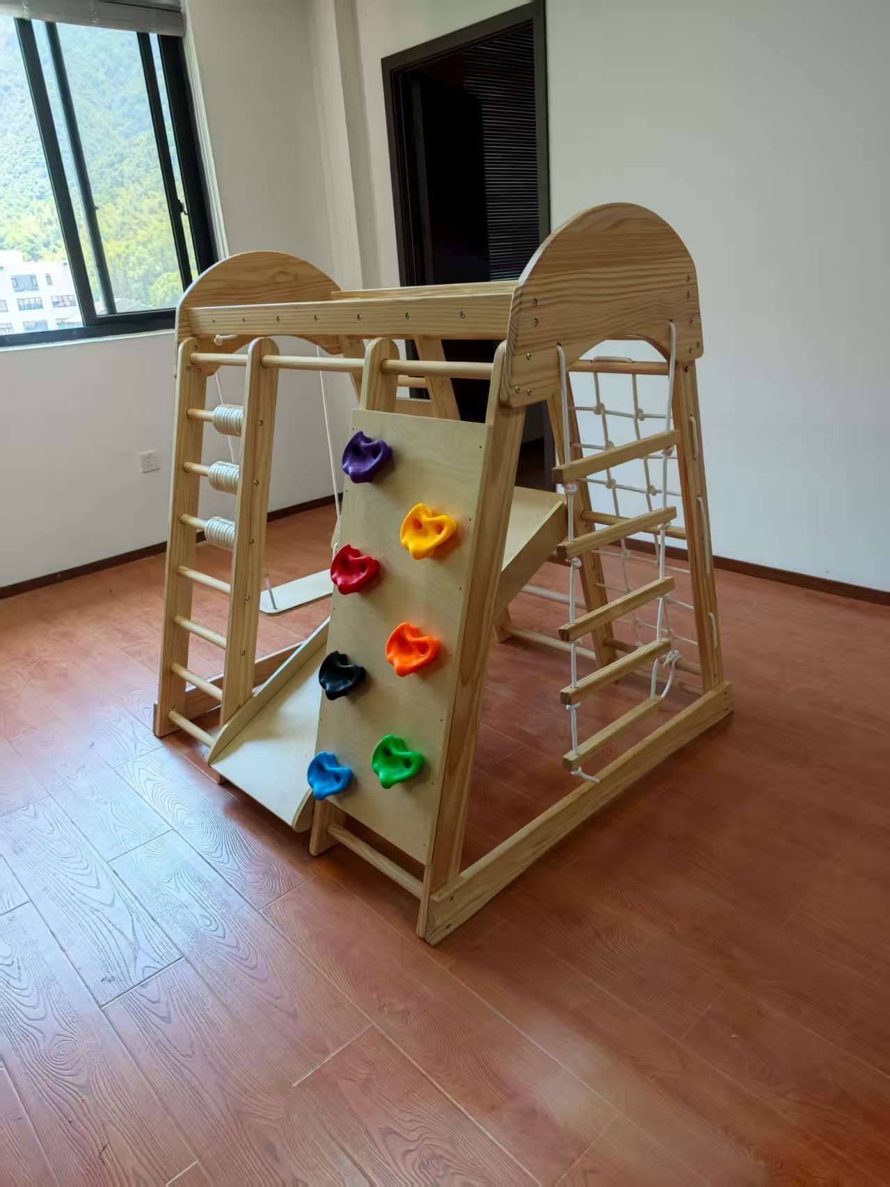 Houten klimrek voor kinderen,  - Kids Outdoor Climbing Frame recensie en prijs
