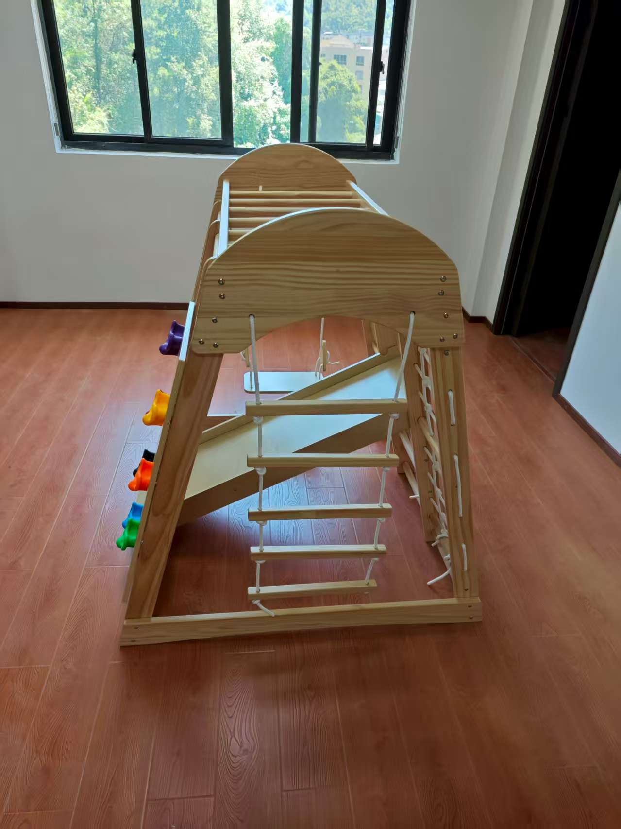 Houten klimrek voor kinderen,  - Kids Outdoor Climbing Frame recensie en prijs