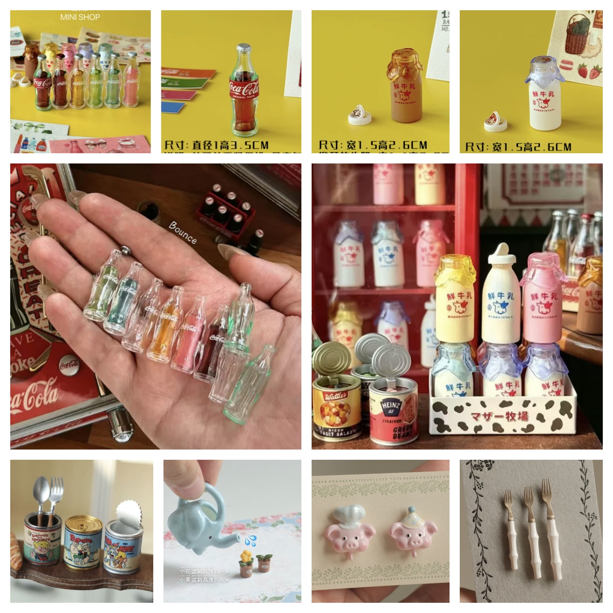 Mini Cola Melkflesjes Set 6 Kl - Kids Outdoor Kitchen Accessories recensie en prijs