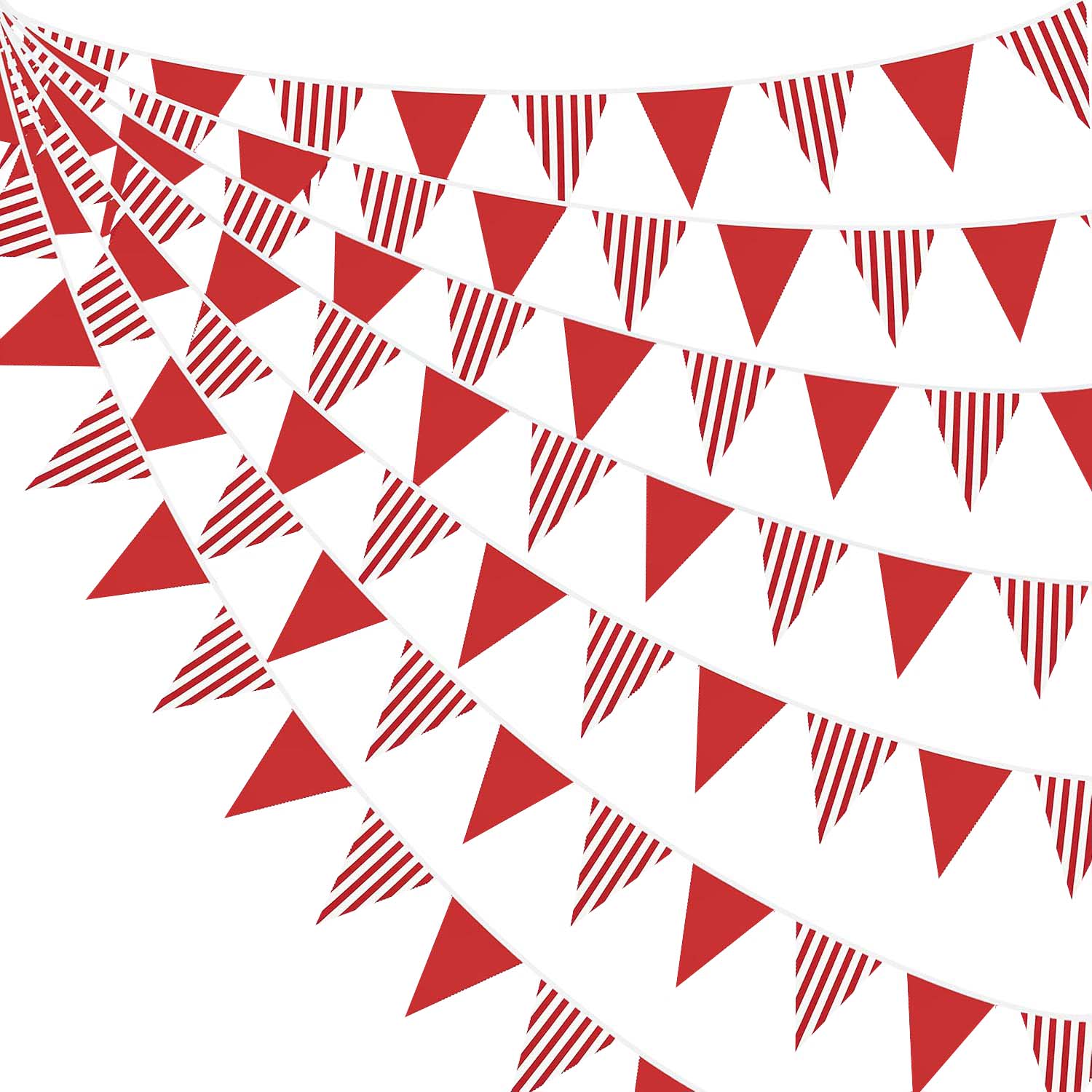10M Rood-Witte Driehoekige Vla - Q Kids Outdoor recensie en prijs
