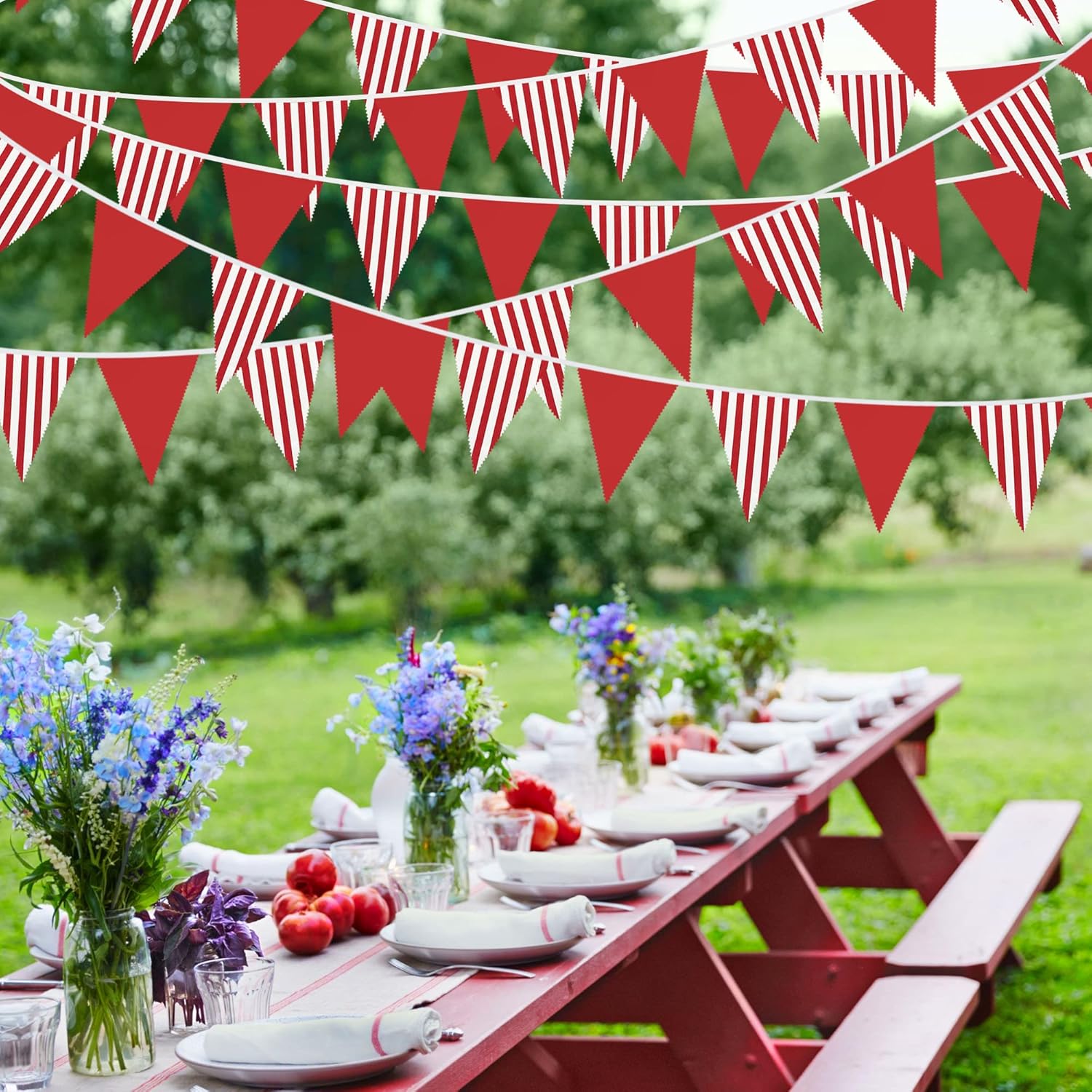 10M Rood-Witte Driehoekige Vla - Q Kids Outdoor recensie en prijs