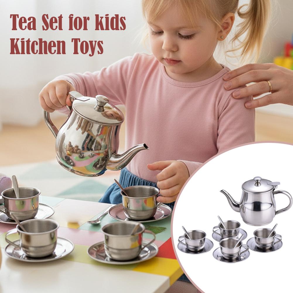 Kinderen roestvrijstalen thees - Kids Outdoor Kitchen Accessories recensie en prijs