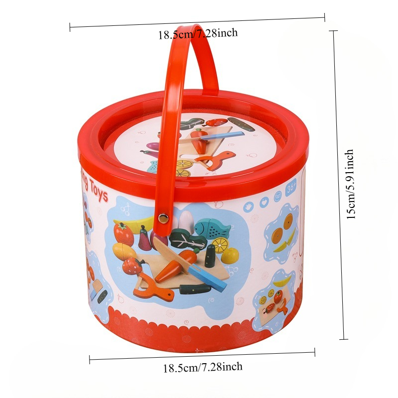 Houten fruit- en groentesnijse - Kids Outdoor Kitchen Accessories recensie en prijs