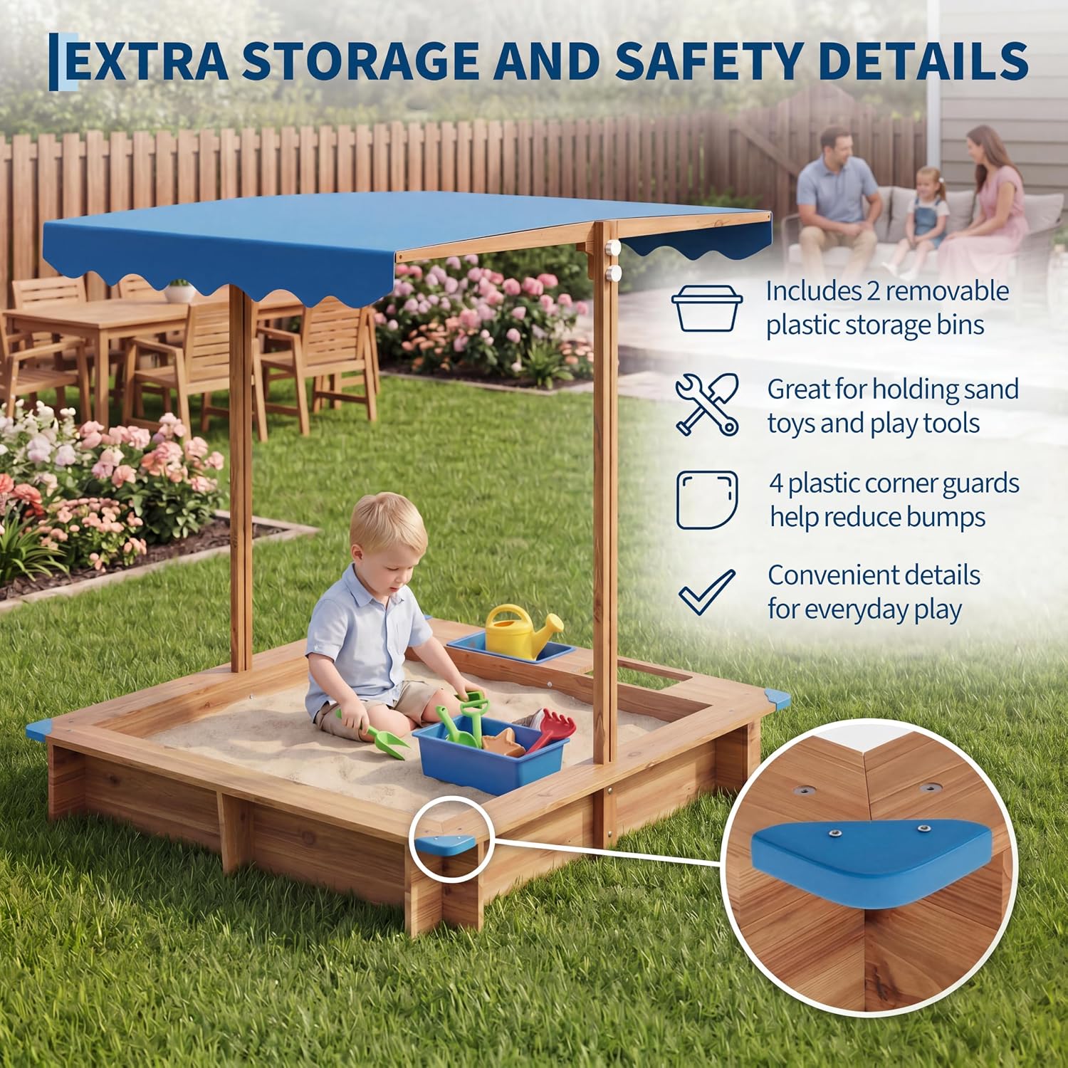 Buitenzandbak voor kinderen, h - Kids Outdoor Area recensie en prijs