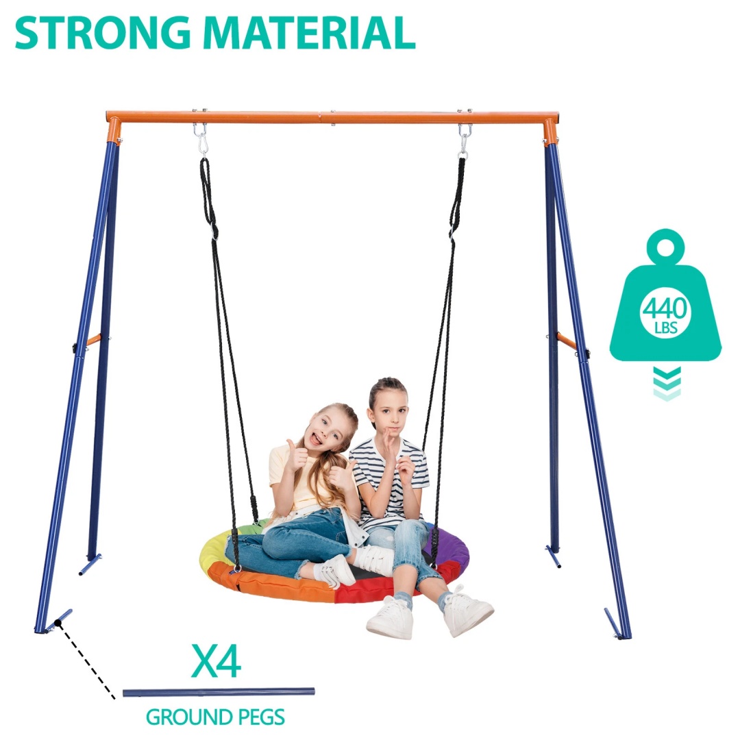 Zwaarbelastbaar A-frame schomm - Kids Outdoor Furniture Set recensie en prijs